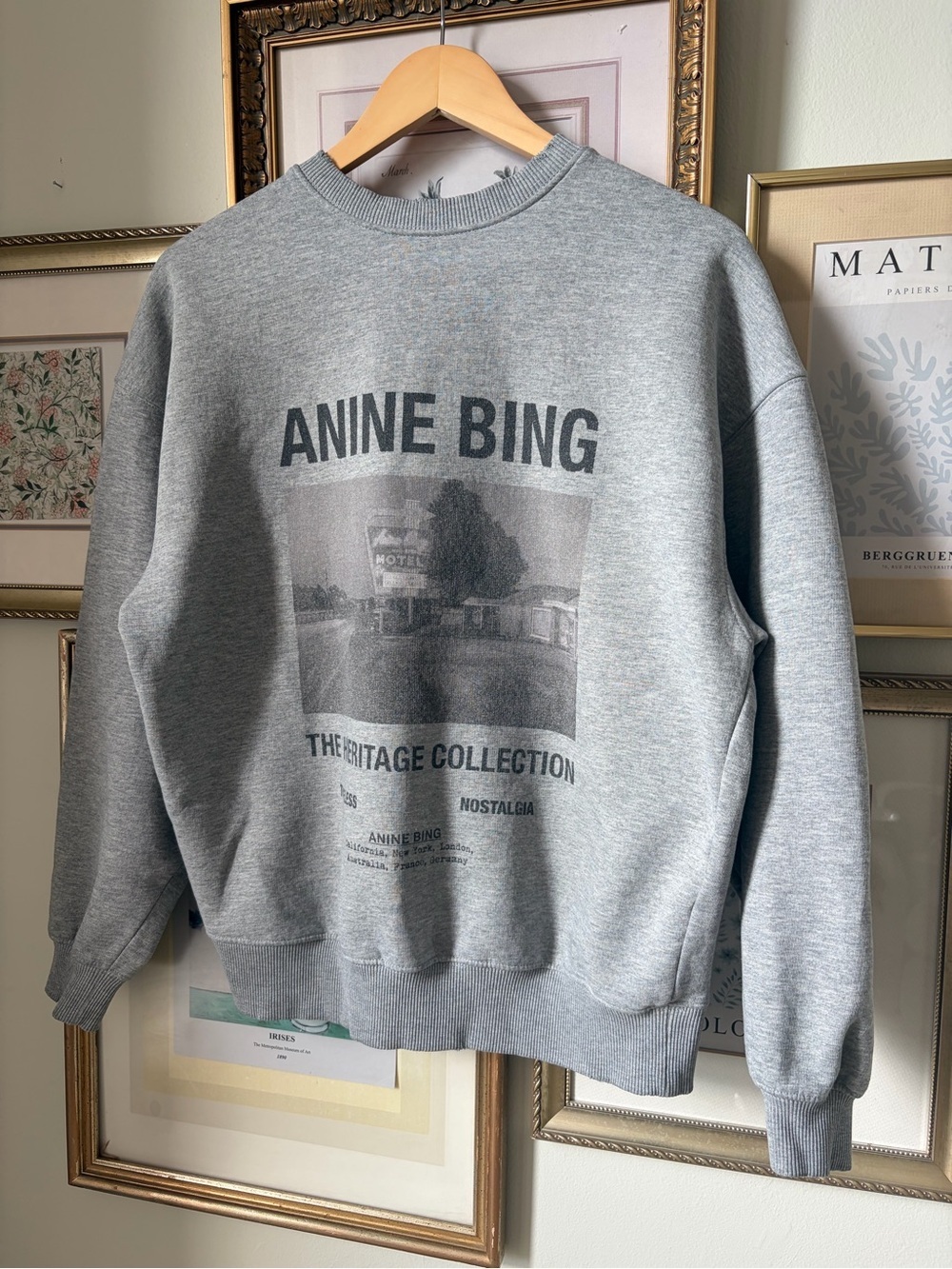 Anine Bing Kenny Sweatshirt Motel Small - Picture 4 of 12